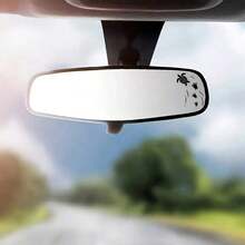 1pc Cute Turtle Swimming In The Sea Rearview Mirror Sticker, Suitable For Cars, Motorcycles, Etc - Black - View 4