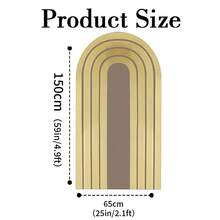 1 buc/65 buc fundal 2D plat, strălucitor, cu grilă neagră și arc de linie aurie, fundaluri pentru decorarea zilei de naștere, aniversării, nunții, absolvirii și petrecerii burlacilor (suportul nu este inclus)