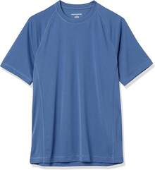 Essentials - Men's UPF 50 Quick-Drying Short-Sleeve Swim Shirt - White - View 7