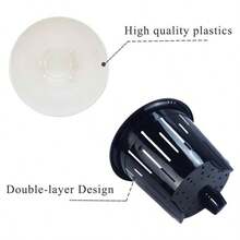 8 Pack 4 Inch Self Watering Plastic Planter With Inner Pot White Flower Plant Pot, Modern Decorative Flower Pot All House Plants, Flowers, Herbs, African Violets