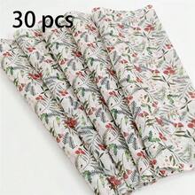 60/30/10 圣诞姜饼人薄纸 - 20x34 英寸姜饼和波尔卡圆点设计、轻质保护性包装、圣诞老人、圣诞袜、灯、圣诞树叶、用于礼品包装、易碎物品保护、节日装饰（拐杖糖条纹、蓝色星星）、姜饼装饰、节日包装、节日风格、节日主题印花、季节性包装、节日装饰、派对策划圣诞节圣诞装饰圣诞睡衣圣诞礼物圣诞装饰