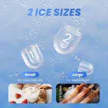 Sweetcrispy Portable Self-Cleaning Ice Maker Machine | Produces 9 Bullet Ice Cubes In 6 Minutes, 26.5 Pounds In 24 Hours - Counter Top, Small For Homes, Kitchens, RVs, Parties - Xem 4