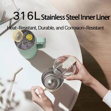 Xiaomi 1L Large Capacity Stainless Steel Insulated Tumbler With Straw Lid, Long-Lasting Cooling, Metal Grey - Metallic Gray - View 5