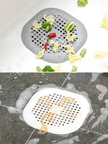 1pc Kitchen & Bathroom Filter, Filter Pad, Bathtub & Shower Drain Stopper, Prevents Clogging And Odor, Blocks Hair And Debris, Suitable For Yachts And Boats Waterproof Mat