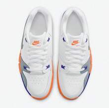 Nike 户外橡胶大底耐用轻便户外中帮男士运动鞋，全新 CROSS TRAINER 款，支撑力强，抓地力强，多巴胺拼接百搭休闲运动平底鞋，街头风 CQ9182-103 - 白橙灰 - 查看 3