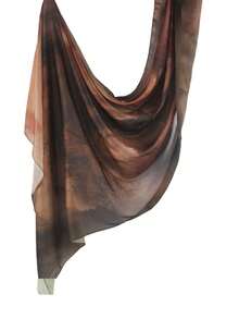 1PC Women's Hijab Bohemian Scarf Marble Print Pattern Silk Feeling Long Shawl Pashmina, Suitable For Daily And Holiday Wear For Dress