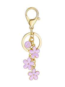 2 件 Touchland 1 盎司（30 毫升）洗手液喷雾瓶保护套，26 个花朵和字母喷雾瓶标记，硅胶防摔防撞保护套，带钥匙扣设计，方便旅行携带，可挂在包、钥匙或儿童背包上，耐磨、防水、可重复使用 Touchland 洗手液喷雾保护套，旅行、户外、礼物、万圣节礼物、圣诞节礼物 - 紫色 - 查看 30