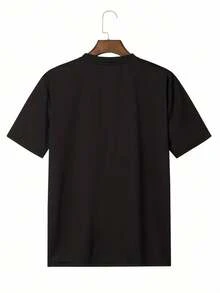 Camiseta con Estampado Celebrando la Diversidad - Suave camiseta casual 100% algodón con diseño estampado llamativo, mangas cortas, cuello redondo - Perfecta para uso casual, actividades al aire  como regalo, top casual para fiestas.|Camiseta con Estampado Atrevido|Camisa de algodón puro - Negro - Ver 2