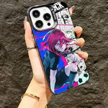 Funda de Teléfono Blue Lock Hyoma a Prueba de Golpes con Cubierta Trasera Mate Compatible con iPhone 16, 15, 14, 13, 12 Mini, 11 Pro Max, 16E, X, XR, XS Max, 8 y 7 Plus - Mezcla de colores - Ver 2