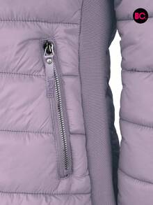 Chamarra Capitonada  Moda Dama Moderna Forro Peluche Moderna - Morado - Ver 8