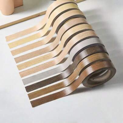 1 件 10 米/393.7 英寸装饰性 PVC 木边条自粘家具胶带橱柜表面修复木工墙贴墙面装饰房间装饰贴纸家居装饰