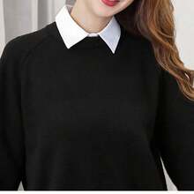 4pcs/1set Unisex Solid Color Detachable Pointed Collar, Shirt Collar, Versatile Collar Set For Dress For Christmas Decor - Handmade Fake Collar - View 10