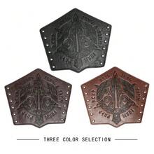 Faux Leather Armor Medieval Gloves Wristband Viking Arm Guards LARP Accessories Wide Bracelet Arm Armor Cuffs Men Costume Accessories