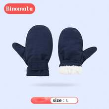 Binomata 1 Pair Toddler Boys & Girls Cartoon Waterproof Warm Winter Gloves, M Size For 1-3 Years, L Size For 3-8 Years, Outdoor Snow Ski Mittens - Multicolor - View 34
