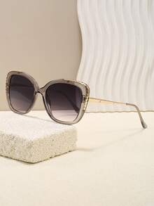 新款复古欧美风女士猫眼眼镜，高端时尚街头风 - 彩色 - 查看 13