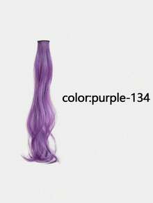 50 厘米/20 英寸儿童彩色卷发夹入式接发，高温纤维波浪发片