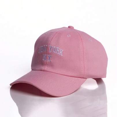 Bone New York NY Retro Basebol Aba Curva Masculino e Feminino Regulagem Fitão