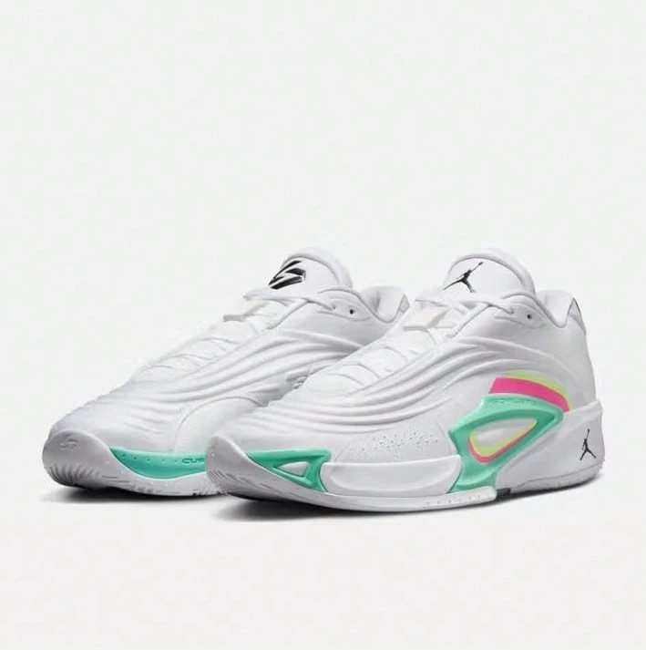 Nike Doncic 3 缓震耐穿男子篮球鞋,新款 JORDON Court Grip 轻量训练运动鞋,时尚拼布白色休闲篮球鞋,明星同款推荐,HQ5055-107 - 白綠色 - 查看 1