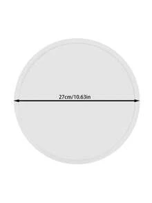 圆形梳妆台托盘，10.6 英寸浴室梳妆台硅胶托盘厨房水槽托盘，台面整理托盘，用于香水毛巾梳妆台珠宝蜡烛咖啡桌装饰托盘，大理石白 - 彩色 - 查看 12