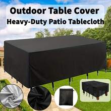 Multi-Size Outdoor Patio Garden Furniture Waterproof Cover, Dustproof Protector For Chairs, Sofas, Tables, Christmas Decor, Winter Snow Protection,Kitchen Decor,Household Items,Mother's Day Gift,Bedroom Decor,Garden,Kitchen Decor,Summer,Beach,Travel Essentials,Room Decor,Squishy,Graduation - Multicolor - View 1