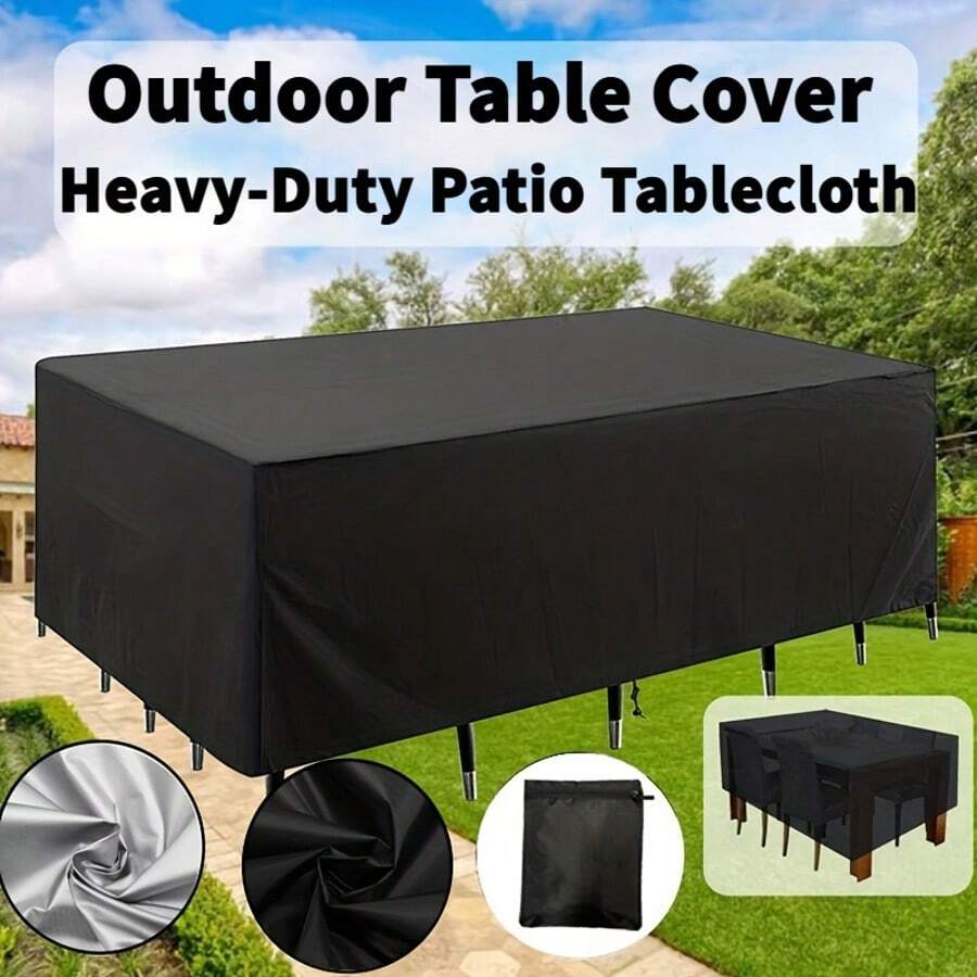 Multi-Size Outdoor Patio Garden Furniture Waterproof Cover, Dustproof Protector For Chairs, Sofas, Tables, Christmas Decor, Winter Snow Protection,Kitchen Decor,Household Items,Mother's Day Gift,Bedroom Decor,Garden,Kitchen Decor,Summer,Beach,Travel Essentials,Room Decor,Squishy,Graduation - Multicolor - View 1