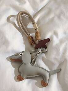 Creative And 3D Puppy Pendant Woven Nylon Short Hanging Rope Suitable For Phone Cases, Phone Pendants, Keychains, Headphones, Wristbands, Bracelets, Internet Celebrities, Fun And Cute Men's And Women's Styles