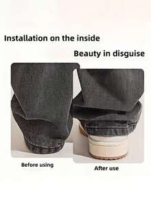 6pcs Invisible Pant Leg Shortener Clips, No-Sew Hidden Clamps And Leg Tightening Devices To Prevent Pants From Dragging On The Ground, Multipurpose Clips For Home, Office, File And Paper Organization - Multicolor - View 4