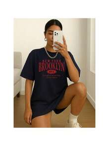 Camiseta Feminina Brooklyn Dry Fit Academia Leve Oversized Macia Premium