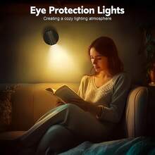 2 件/1 件智能 LED 磁吸壁灯，USB 充电，金属触控，角度可调，LED 聚光灯，3 种照明模式（白光/暖光/中性光），适用于卧室、餐厅、派对、展览、车库、宿舍、艺术装饰、阅读、展示、植物照明、床头灯、生日礼物