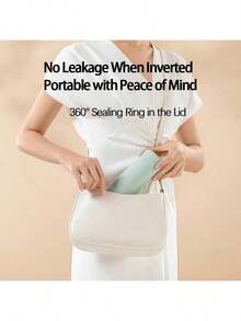 Xiaomi 保溫杯350ml 一鍵開蓋方便飲水 316不銹鋼保熱保冷 便攜設計辦公車載隨行杯 黑色 - 黑色 - 查看 3