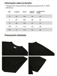 1pc blusas para mujer blusas elegantes dama playera de mujer blusas mexicanas de septiembre PreK camiseta 180g algodón blanco y negro patrón estampado lápiz rayo algodón alta calidad cuello redondo ajuste básico holgado hombre y mujer transpirable versátil lavable a máquina cómoda talla S ~ 3XL diario casual deportes imprescindible verano - Negro - Ver 9