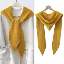 1 件女士连帽围巾拉法帽，针织披肩颈部保暖，适合冬季，适合日常穿着秋季装饰