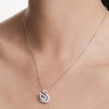 Swarovski Swan Women's Delicate Necklace Pendant 5723389 - Blue 5723389 - View 6