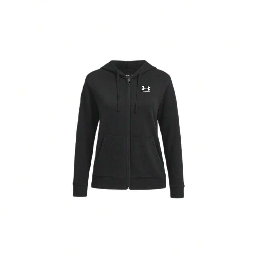 Under Armour Rival Women's Full Zip Hoodie Black - Black /  / White - View 1