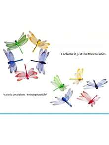 20 Stücke /30 Stücke 3D lebensechte Libellen Stecker, Garten Deko Blumentopf Anordnung, Heim Dekoration, Terrassen Deko, geeignet für Außen, Innen, Gewerbe, Hochzeit, Kindergarten