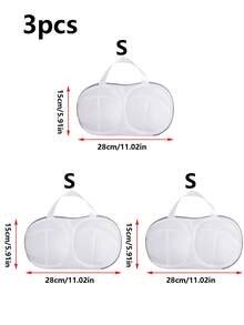 1件/3件/5件灰色文胸洗衣袋 专用内衣洗衣机洗衣袋 洗衣网袋 防变形防护洗衣袋 - 彩色 - 查看 15