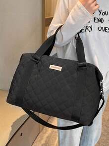 1 Túi hành lý nhẹ có thể gấp gọn dung tích cực lớn, Túi du lịch, Túi sắp xếp hành lý, Có thể gấp gọn, Tách ướt & khô, Túi du lịch cuối tuần kiểu vali xách tay, Túi qua đêm, Túi bệnh viện, Túi đựng đồ cho con bú, Ba lô, Đồ dùng thiết yếu khi đi du lịch, Túi sắp xếp khi đi du lịch, Túi ngày lễ, Đồ dùng học tập, Phụ kiện học sinh, Hành lý trở lại trường - màu đen - Xem 3