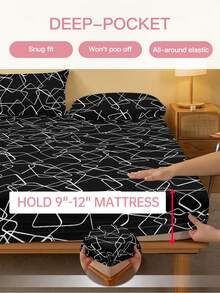 1pc Bed Sheet, Bedding, Fitted Sheet, Mattress Cover, Skin-Friendly Soft And Comfortable Mattress Protector, Valentine's Day Gift Fitted Sheet, Cartoon Love Geometric Flat Sheet, Heart Cute Heart Pattern Bedding Set, Home Decor, Fitted Bottom Sheet For Twin, Full, King, Queen Size, Independence Day Bedding, Bedding Gifts, Machine Washable