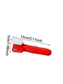 1 pieza Decoraciones para manijas de puertas navideñas, Papá Noel, Calcetines navideños, Alce, Cubiertas para manijas de puertas con diseño de árbol de Navidad, Protectores de habitación, Decoraciones de árbol de Navidad, Cubiertas de habitación, Adecuado para puertas de dormitorio, Puertas, Decoraciones de fiesta, Decoraciones navideñas para el hogar