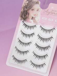 DD Curl 5 Pairs Natural False Eyelashes Fluffy Soft Dramatic 3D Mink Lashes Long Wispy Eyelash Multi-Layered Eyelashes Short Thick Fake Eyelash Extension Bulk Faux Eyelashes Makeup Products Wedding Party & Club Daily Work Meeting Natural Fake Lashes