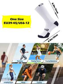 1 双装运动骑行袜，彩色防臭踝部跑步运动袜，适合骑行、跑步、徒步运动、健身房、网球、高尔夫、工作等场合。 - 彩色 - 查看 6