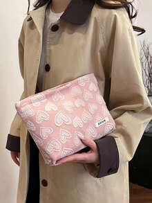 Bolsa Cosmética com Formato de Coração, Bolsa Nova de Alta Qualidade, Carteira com Suporte para Cartões de Grande Capacidade, Nécessaire Minimalista Casual para Senhoras, Presente de Feriado, Lembrança de Casamento, Bolsa de Armazenamento, Nécessaire de Maquiagem, Nécessaire de Maquiagem, Bolsa Cosmética, Organizador de Maquiagem, Viagem, Nécessaire de Maquiagem, Acessórios de Vaidade, Nécessaire de Maquiagem Pequena, Nécessaire de Maquiagem, Bolsa Cosmética, Grande Capacidade, Nécessaire de Maquiagem Grande, Presentes de Natal, Nécessaire, Viagem, Nécessaire, Clutch / Bolsa Pequena, Organizador de Maquiagem, Nécessaire, Suporte para Pincéis, Mini Nécessaire, Nécessaire de Grande Capacidade