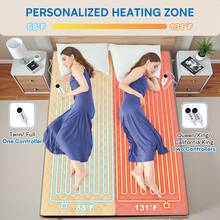 Heated Mattress Pad With 9-Level Heat Settings, 10H Auto-Off & Overheat Protection, Quick Warm-Up Electric Bed Warmer - Deep Pocket Design, Machine Washable, Quiet Operation, Energy-Efficient Heating System, Compatible With All Bed Sizes (Twin/Full/Queen/King) - Ideal For Cold Bedrooms & Winter Use, Heating Mattress Pad, King Size Mattress Heater Cover, Heated Pad For Queen Bed, Mattress Heater Pad, Queen Size Heating Mattress Pad