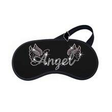 Angel Sleeping Mask With Glitter, White Wings, Black Background - Nhiều màu - Xem 1