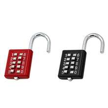 VENTDEPOT Candados , MXPSR-001, 1Pza, 10 Teclas, Rojo, Mecánico, Acero Inox. - Negro - Ver 3