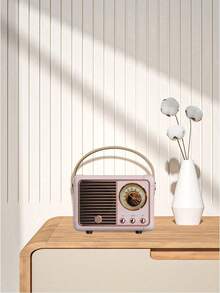 复古无线扬声器迷你便携式多功能低音炮户外小型音响礼物 - 彩色 - 查看 11