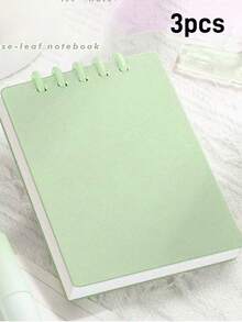 1-20pcs Customized Loose-Leaf Macaron Notebook, Office & Study Supplies, 80 Pages. Compact & Portable, Suitable For Classroom Notes, Recording Client Needs, Schedule Planning And Life Organization.