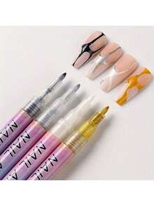 1 支装白色美甲绘图笔涂鸦防水绘画描线记号笔指甲修甲装饰工具 - 彩色 - 查看 8