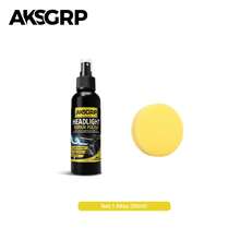 AKSGRP Kit de restauración de faros, elimina el amarillamiento y los arañazos, disponible en 30/50/120ml, incluye una herramienta de esponja especializada, restaura fácilmente a como nuevo