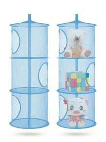 Socks Clothing Storage Net Or Hammock, 1 Piece Hanging Plush Animal Storage 3 Compartments Toy Net Hammock For Plush Animal Storage Net Material Animal Hammock Suitable For Children Girls Room When Not In Use, It Can Be Compressed And Does Not Take Up Storage Space Decoration (Suitable For Small Dolls) Bedroom, Storage Box, Home Storage, Women's White T-Shirt, Women's Black Pants, Women's Winter Clothes, Dresses,